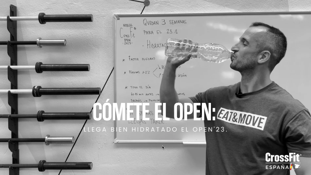 Llega bien hidratado al Open