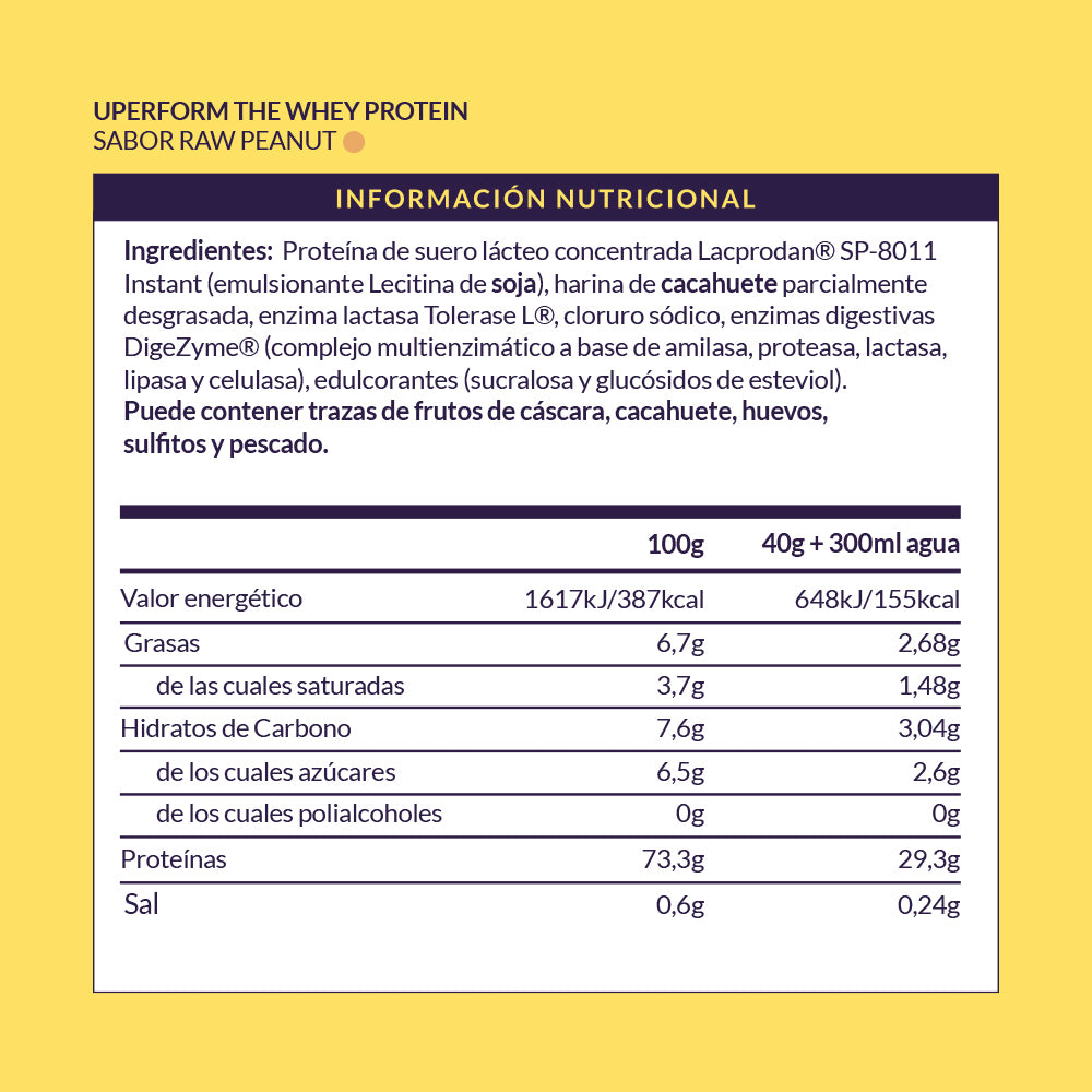 THE WHEY Proteína concentrada